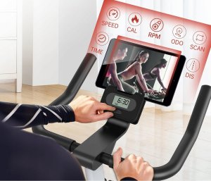 Rower stacjonarny Nike PASYOU S30 rower treningowy magnetyczny monitor LCD 150 kg czarny nowy 8