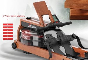 Wioślarz treningowy JOROTO MR280PRO wodny dębowy składany 150kg nowy 6