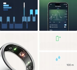 Smart Ring OEM OURA Gen3 Horizon Inteligenty Pierścień monitor zdrowia 7dni pracy roz9 5