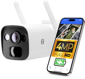 Kamera zewnętrzna na baterie BAT4 IP WiFi 4Mpx Zintronic IKTW420BATV1 1