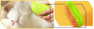 QIKtech Szczotka parowa dla kota zwierząt elektryczna do pielęgnacji sierści 11