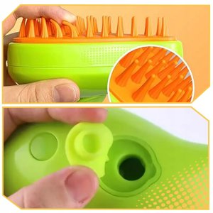 QIKtech Szczotka parowa dla kota zwierząt elektryczna do pielęgnacji sierści 8