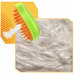 QIKtech Szczotka parowa dla kota zwierząt elektryczna do pielęgnacji sierści 9