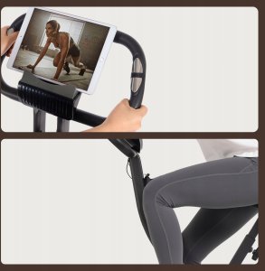 QIKtech Rower Stacjonarny Składany Treningowy Rowerek do Ćwiczeń Fitness do 110kg 5