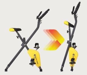 QIKtech Rower Stacjonarny Składany Treningowy Rowerek do Ćwiczeń Fitness do 110kg 7