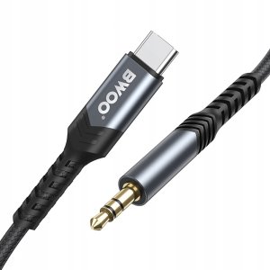 BWOO cable AUX 3.5mm - USB-C BO-AUX066 black 3