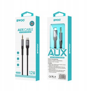 BWOO cable AUX 3.5mm - USB-C BO-AUX066 black 5