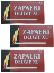 Momonegro zapałki do podpalania kominka długie xl 9cm ok. 40szt 1
