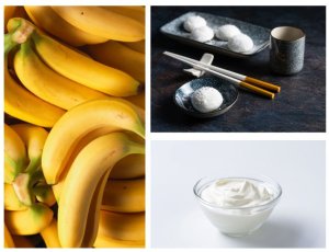 Mochi z podwójnym nadzieniem banany i śmietanka double filling japońskie owocowe ciastka ryżowe180g 4