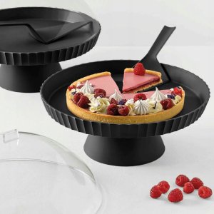 AGORA Patera do ciasta z pokrywą czarna 2