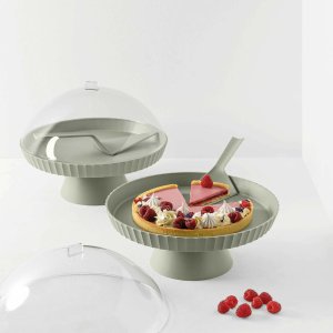 AGORA Patera do ciasta z pokrywą zielona 3