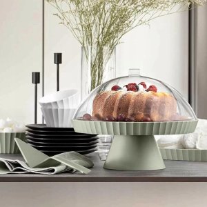 AGORA Patera do ciasta z pokrywą zielona 6