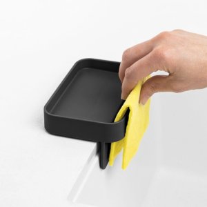BATTIGIA Uchwyt do gąbki czarny 3