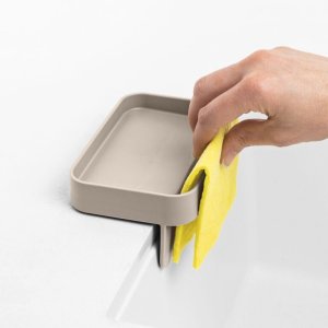 BATTIGIA Uchwyt do gąbki szaro-beżowy 7