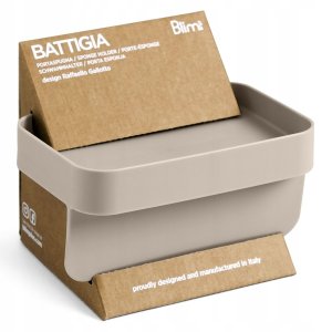 BATTIGIA Uchwyt do gąbki szaro-beżowy 10