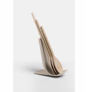 STAND Podstawka pod łyżkę szaro-beżowa 13