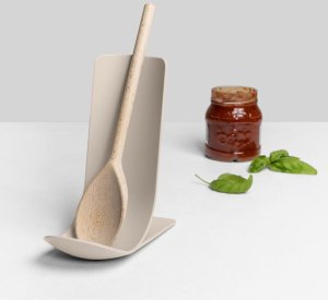 STAND Podstawka pod łyżkę szaro-beżowa 3