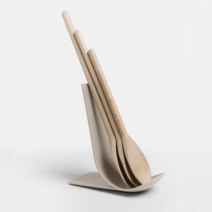 STAND Podstawka pod łyżkę szaro-beżowa 7