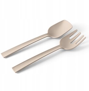 POSATE Zestaw sztućców serwisowych szaro-beżowy 2