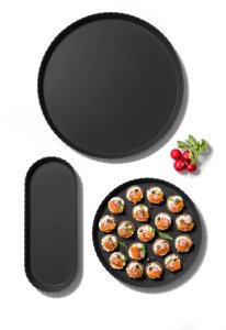 MINERVA Półmisek owalny 51x20,5 cm czarna 3