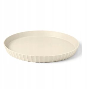 ATENA taca okrągła śr. 30 cm kremowa 1