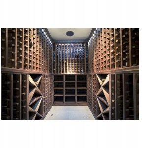 Regał na butelki do wina średni, na 30 butelek 6