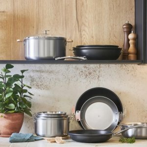 ALCHIMY LOQY Zestaw 3 garnków z pokrywkami i uchyt 8