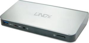 Stacja/replikator Lindy USB 3.1 tipo C Notebook Docking Station 1