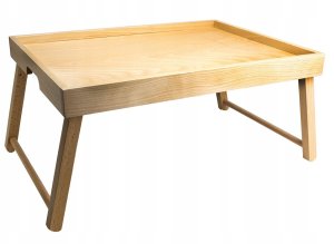 Taca room servis z nóżkami bukowa Naturalna 1