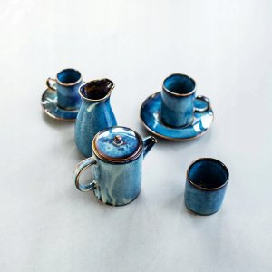 Orion DEEP BLUE Spodek do filiżanki do kawy i bulionówki 6