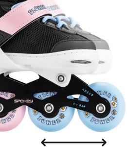 Rolki Spokey Joy rekreacyjne regulowane czarno-niebieskie r. 31-34 4