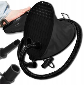 Pompka nożna do materaca pontonów wielofunkcyjna + KOŃCÓWKI 3L 8