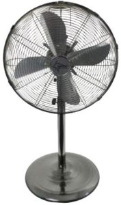 WENTYLATOR STOJĄCY PODŁOGOWY METALOWY Wiatrak Cichy Mocny BEZPIECZNY 50 CM 2