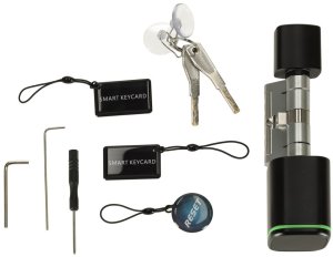 Zamek elektroniczny SMART wkładka inteligentna do drzwi odcisk palca bluetooth 4