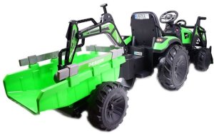 MEGA TRAKTOR Z ŁADOWARKĄ,KOPARKĄ, PRZYCZEPĄ 24 V SUPER-MOC OLBRZYMI 13