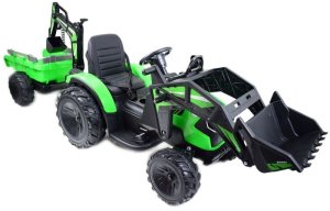 MEGA TRAKTOR Z ŁADOWARKĄ,KOPARKĄ, PRZYCZEPĄ 24 V SUPER-MOC OLBRZYMI 2