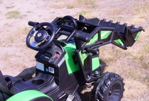 MEGA TRAKTOR Z ŁADOWARKĄ,KOPARKĄ, PRZYCZEPĄ 24 V SUPER-MOC OLBRZYMI 24