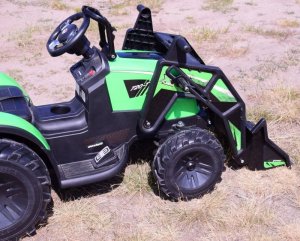 MEGA TRAKTOR Z ŁADOWARKĄ,KOPARKĄ, PRZYCZEPĄ 24 V SUPER-MOC OLBRZYMI 25