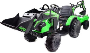 MEGA TRAKTOR Z ŁADOWARKĄ,KOPARKĄ, PRZYCZEPĄ 24 V SUPER-MOC OLBRZYMI 4