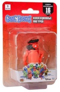 P.M.I. Gang Beasts series 1 J Street Red 7cm 1