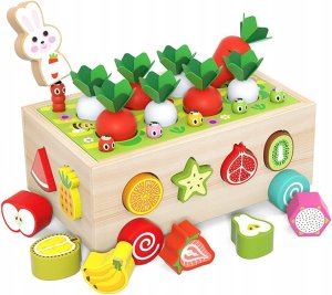 GRA LOGICZNA ZRĘCZNOŚCIOWA SORTER MARCHEWKI I ROBACZKI JHTOY-556 1