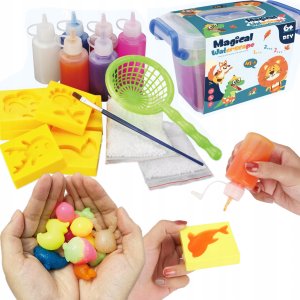 MASA PLASTYCZNA DLA DZIECI ŻEL DIY ZESTAW KREATYWNY AQUA GEL 1