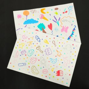 Markery akrylowe do tkanin kamieni pisaki flamastry mazaki wodoodporne DIY 24 szt. 4