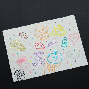 Markery akrylowe do tkanin kamieni pisaki flamastry mazaki wodoodporne DIY 12 szt. 6