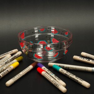 Markery akrylowe do tkanin kamieni pisaki flamastry mazaki wodoodporne DIY 12 szt. 9