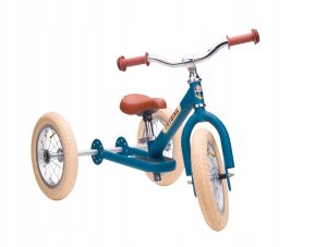 Pierwszy rowerek trójkołowy dziecięcy biegowy 2w1 niebieski balans Trybike 1