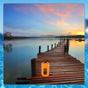 WOREK WODOODPORNY WODOSZCZELNY KAJAK TORBA PLECAK TURYSTYCZNY 15L POMARAŃCZOWY 5