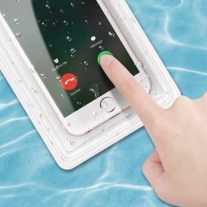 ETUI WODOODPORNE WODOSZCZELNE CASE NA TELEFON FLUORESCENCYJNE BIAŁE 2