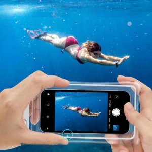 ETUI WODOODPORNE WODOSZCZELNE CASE NA TELEFON FLUORESCENCYJNE BIAŁE 5