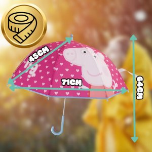 PARASOL PRZECIWDESZCZOWY DLA DZIECI PEPPA PIG ŚWINKA PEPPA 11